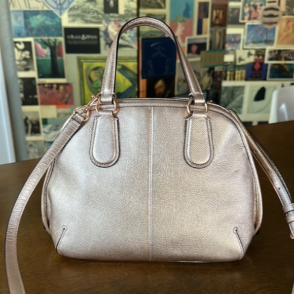 Rose Gold COACH mini satchel in Rose Gold - Picture 3 of 10